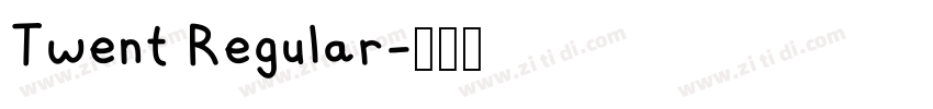 Twent Regular字体转换